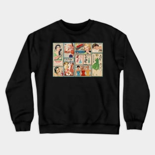 50s Fashion Crewneck Sweatshirt